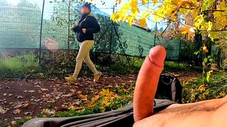 Dickflash In The Park A Slutty Milf Can T Resist To Give A Me A Hard