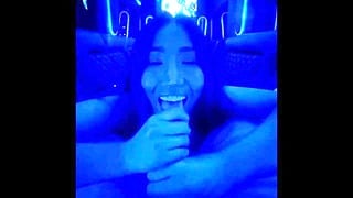 Asian Girl Private Party Limo Lapdance And Blowjob