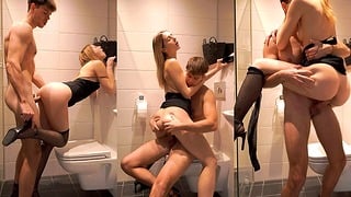 Bathroom Fuck With My Slutty Step Sister! Mini Dress And Stockings Makes Me Crazy 4K