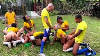 Brazil Lost The World Cup But We Were Still In The Mood For Fun TS BBC Bwc Orgy Full On My Of