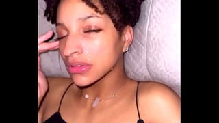 Ebony Slut Loves Cum