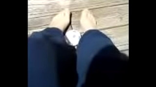 Foot Soccer With Nude Nylon Stockings 1
