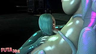 Futa3Dx – Futanari Cyberpunk Big Tittied Babe Fucked By Her Big Dicked Friend