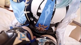 Eula Cosplayer Teases and Fucks in Bed
