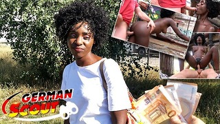 German Scout – Black Ebony Milf Zaawaadi Real Public Pickup Sex Hairy Pussy Rough