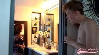 Horny Milf Alina Angel Fucking A Young Dick الينا انجل تتنايج مع ابن صاحبتها