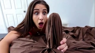Horny Stepsister Can’t Resist Her Stepbrother’s Morning Wood Abella Danger
