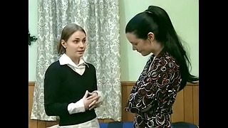 MILF and Teen Lesbians Take Care of Their Hairy Pussies