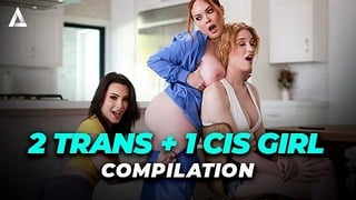 Amazing Threesome With Shemales Compilation