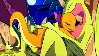 Patreon/Blitzdrachin : Charmander X Grovyle Hentai Furry Yiff Animation Size Difference Cum Inside