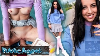 Public Agent – Slim Natural Italian College Student Uses Her Nice Tits And Small Ass For Quick Cash