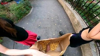 Public Double Handjob In The Fries Bag… I’m Jerkin’it! A Whole New Way To Love Mcdonald’s!