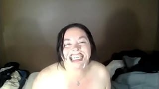 Sexy BBW Mouth Spread Deepthroat