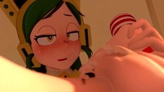Horny Futa Babe Fucks Fleshlight