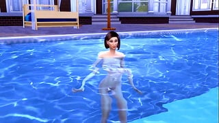 Steps. Fucks Korean Stepmom After Swimming In The Pool Fucking Korean Movie Sex Scene