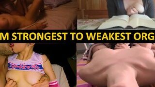 Try Not To Cum Challenge: From Strongest To Weakest – Female Unlimitedorgasm Compilation