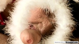 Old Brunette is Fucked Hard By Young Man