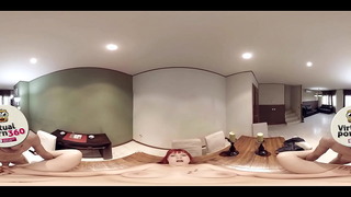 VR Porn Redhead May Fucked On The Table Virtual Porn 360