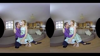 Anny Aurora is a vintage housewife in VR