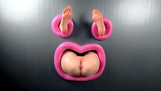 Gloryhole fuck that ass through the wall until her foot shake – pinkloving