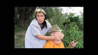 Very Slutty Teen Gets Excited Watching Two Old Grandpas Fucking Outdoors