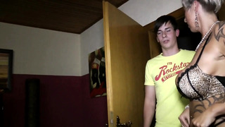 18 Year Old Virgin Boy Is Made a Man by Her Perverted Stepmother!