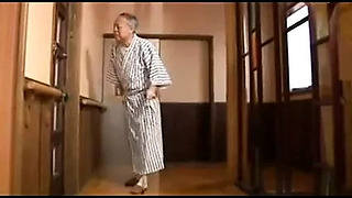 Old man and Sexy Japanese Young Wife