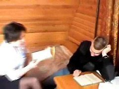 RUSSIAN STEP MOM 19 mature with a young man