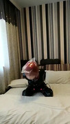 latex kigurumi breathplay bondage vibrating