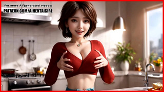 Big Hero 6 Aunt Cass cosplay Sensual Nipple Play and Passionate Kitchen POV Sex Uncensored Hentai AI generated
