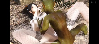 Beautiful Girl Boobs 3D Vam Fucked With Goblin