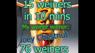 ️ Who knew Bonnie Blue would give Joey Chestnut a run for his money! ️ #NSFW #hotdog #competition #fo …