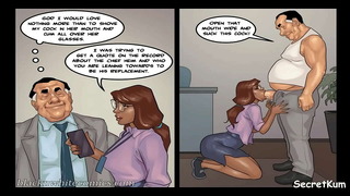 The Mayor S.#5 ep.#2 – Big Dick Boss Cums in his Secretary's Throat – Ebony office Babe